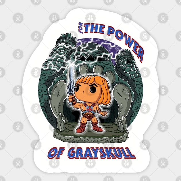 He-Man for the power of Grayskull Sticker by soulcrawler